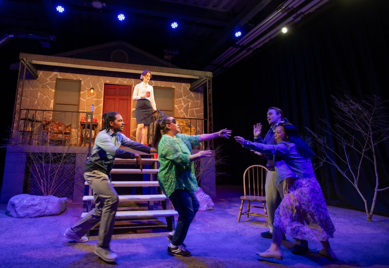 THE COMEUPPANCE at Wilbury Theatre Group in Providence, RI; photo by Erin X. Smithers.