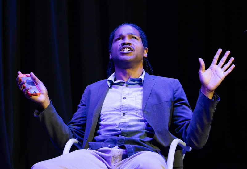 THE COMEUPPANCE at Wilbury Theatre Group in Providence, RI; photo by Erin X. Smithers.