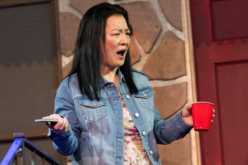 THE COMEUPPANCE at Wilbury Theatre Group in Providence, RI; photo by Erin X. Smithers.