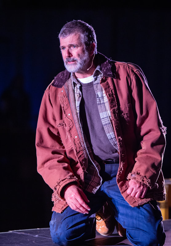 Jim O'Brien, Victor Neto, and Daraja Hinds in LIFTED at The Wilbury Theatre Group; photo by Erin X. Smithers.