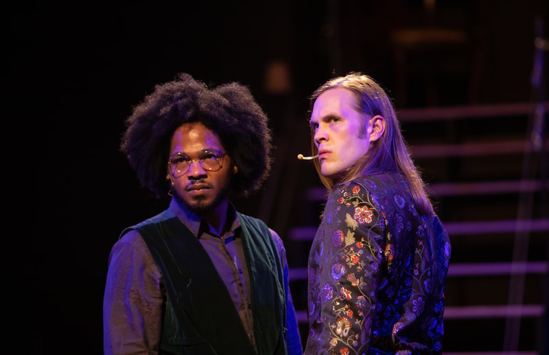 NATASHA, PIERRE & THE GREAT COMET OF 1812 at Wilbury Theatre Group; photo by Erin X. Smithers.

NATASHA, PIERRE & THE GREAT COMET OF 1812 by Dave Malloy, based on “War and Peace” by Leo Tolstory.

Wilbury Theatre Group production directed by Josh Short, with music supervision by Milly Massey, choreography by Ali Kenner Brodsky, music coordination by Susan Hodgin, costume design by Erin Meghan Donnelly, sound + light design by Andy Russ, scenic design by Keri King, Max Ponticelli, and Monica Shinn.

Intimacy direction by Susie Schutt, assistant direction by Jeffrey Ginsberg, assistant costume design by Lizzy Pegler, stage management by Allison Marchetti*, and assistant stage management by Emmy Varden*.
