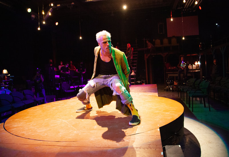 NATASHA, PIERRE & THE GREAT COMET OF 1812 at Wilbury Theatre Group; photo by Erin X. Smithers.

NATASHA, PIERRE & THE GREAT COMET OF 1812 by Dave Malloy, based on “War and Peace” by Leo Tolstory.

Wilbury Theatre Group production directed by Josh Short, with music supervision by Milly Massey, choreography by Ali Kenner Brodsky, music coordination by Susan Hodgin, costume design by Erin Meghan Donnelly, sound + light design by Andy Russ, scenic design by Keri King, Max Ponticelli, and Monica Shinn.

Intimacy direction by Susie Schutt, assistant direction by Jeffrey Ginsberg, assistant costume design by Lizzy Pegler, stage management by Allison Marchetti*, and assistant stage management by Emmy Varden*.

