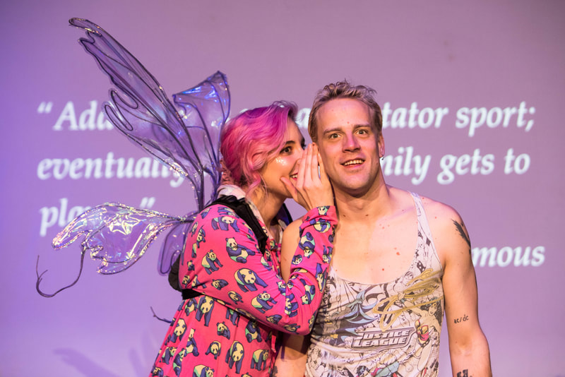 /a.dick.ted/ OR, learning to breathe underwater; a ritual of lemons.
​also known as, I love you, I hate you, shut up & tell me everything!
[a mostly-true entirely-honest tale of recovery]

A SOLO PUNK ROCK EPIC POEM ​by Teddy Lytle at Wilbury Theatre Group​; photo by Erin X. Smithers.