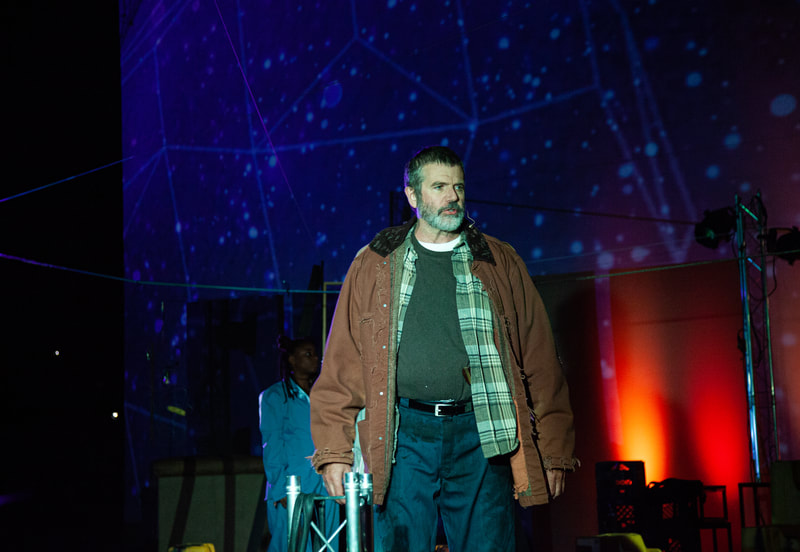 Jim O'Brien in LIFTED at The Wilbury Theatre Group; photo by Erin X. Smithers.
