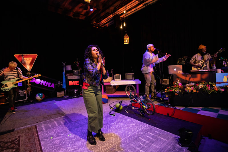 WE'RE GONNA DIE at Wilbury Theatre Group in Providence, RI; photo by Erin X. Smithers.